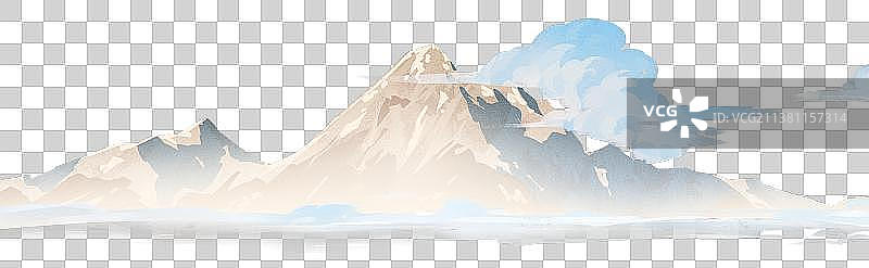 山峰云层图片素材