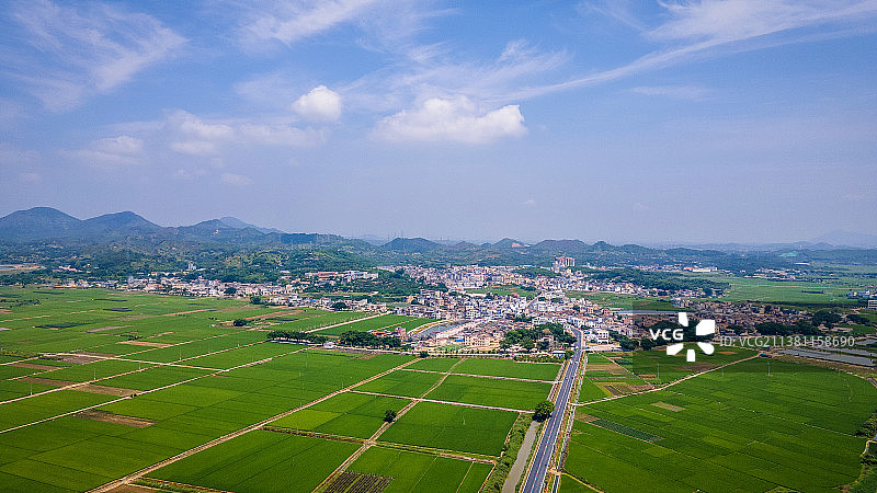 中国广东省汕尾市海丰县乡村田园风光图片素材