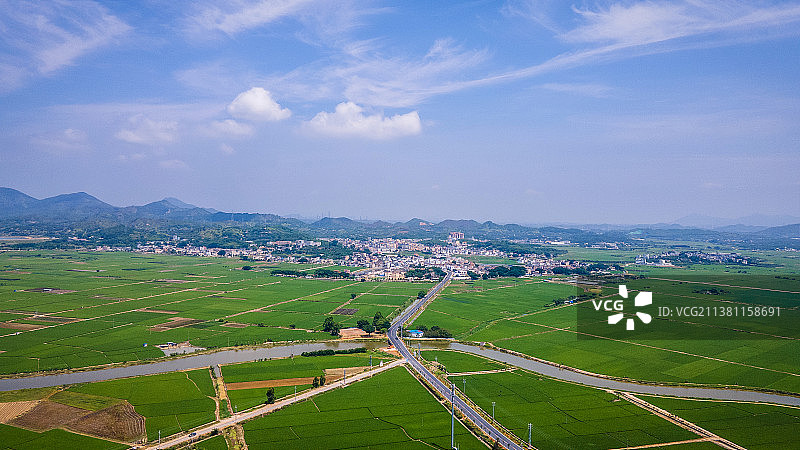 中国广东省汕尾市海丰县乡村田园风光图片素材