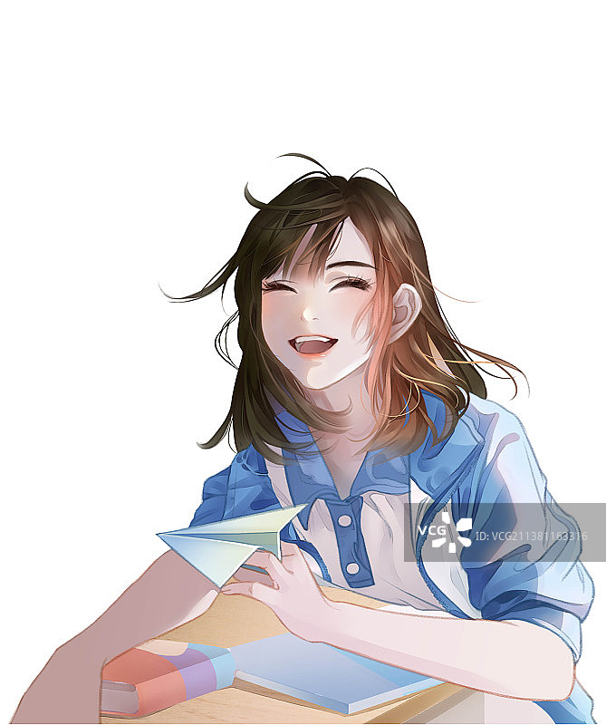 人物立绘之女学生图片素材