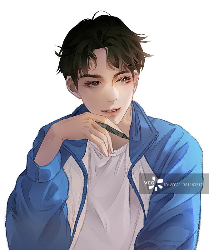 人物立绘之男学生图片素材