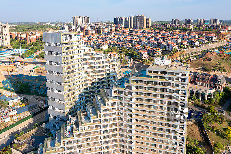航拍郑州洞林寺 建筑图片素材