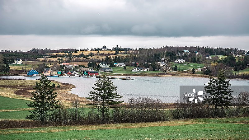 爱德华王子岛上的田园风光图片素材