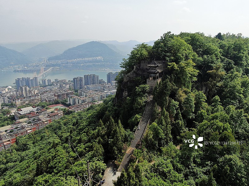 重庆云阳磐石城航拍图片素材