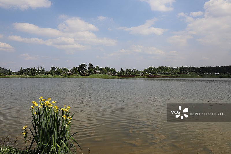 中国贵州贵阳市贵安新区云漫湖国家级旅游区风光图片素材