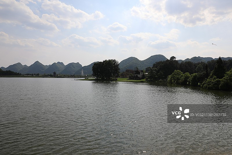 中国贵州贵阳市贵安新区云漫湖国家级旅游区风光图片素材