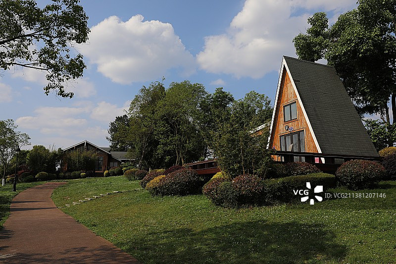 中国贵州贵阳市贵安新区云漫湖国家级旅游区风光图片素材