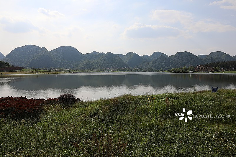 中国贵州贵阳市贵安新区云漫湖国家级旅游区风光图片素材