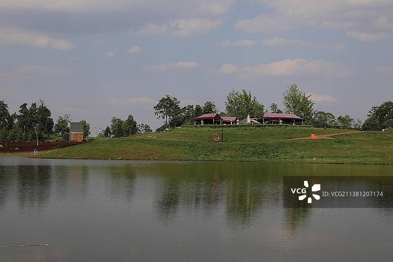 中国贵州贵阳市贵安新区云漫湖国家级旅游区风光图片素材