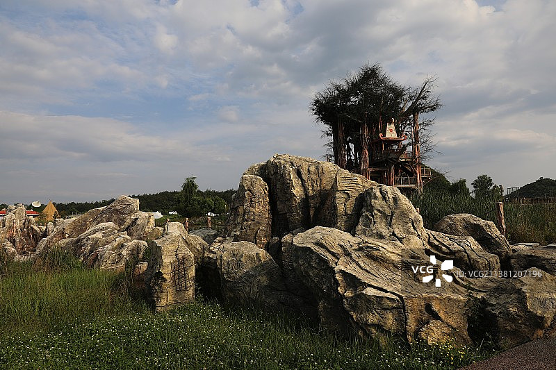 中国贵州贵阳市贵安新区云漫湖国家级旅游区风光图片素材
