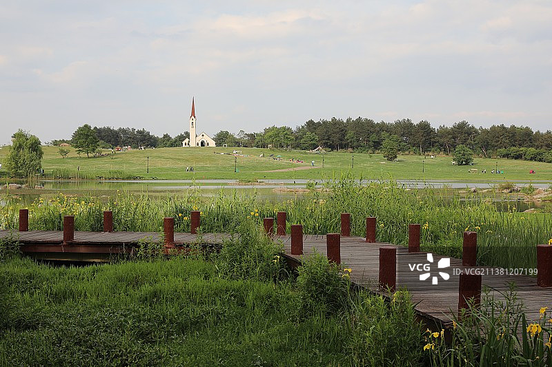 中国贵州贵阳市贵安新区云漫湖国家级旅游区风光图片素材