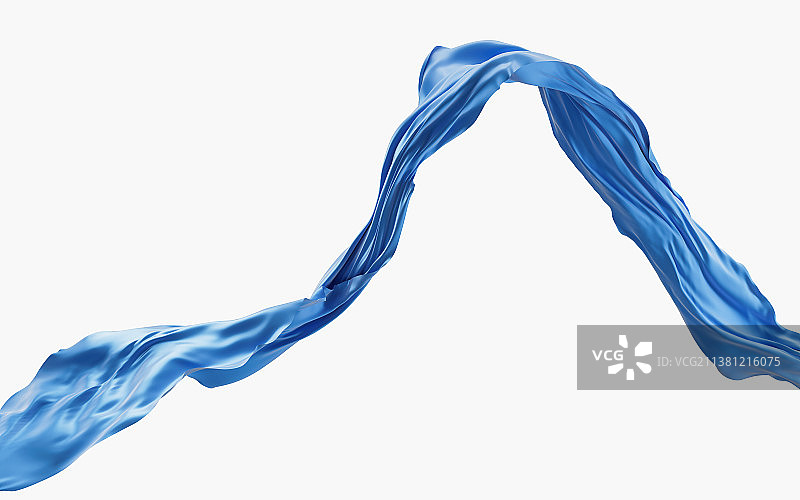 流动的布料3D渲染图片素材