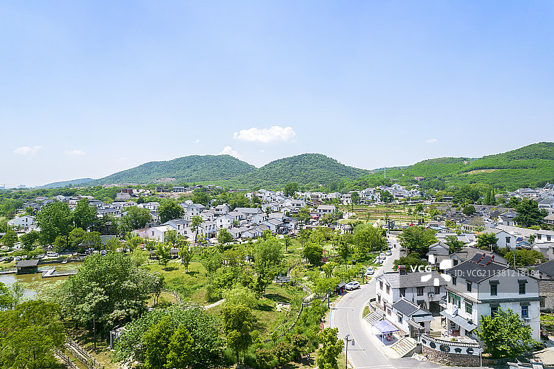 航拍南京市江宁区佘村明清代建筑群图片素材