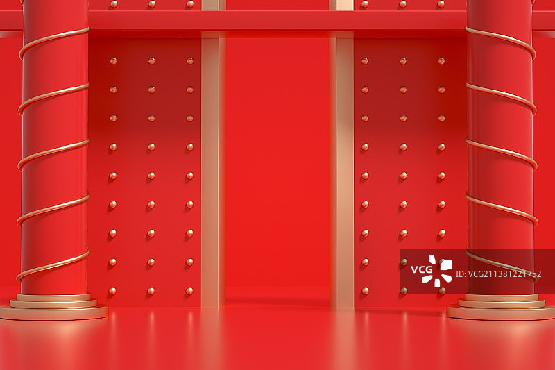 传统喜庆节日的中国风建筑背景图片素材