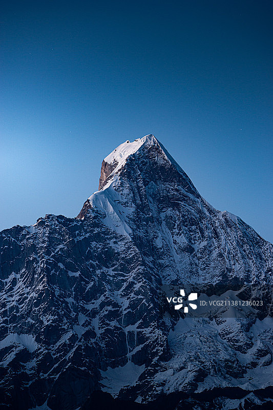 幺妹峰蓝调图片素材