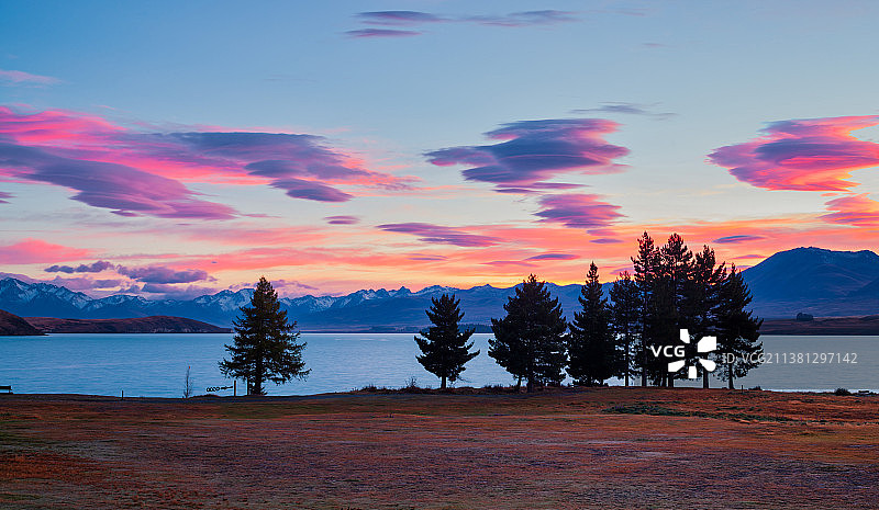 特卡波湖图片素材