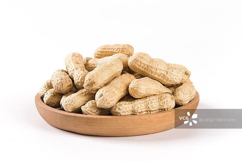 白底上的花生坚果图片素材