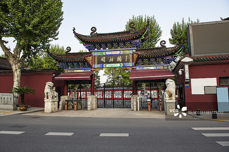 湖北武汉，汉阳，晴川阁。图片素材