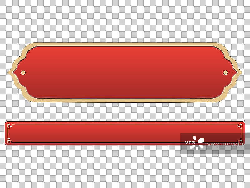 中国风红色按钮图片素材