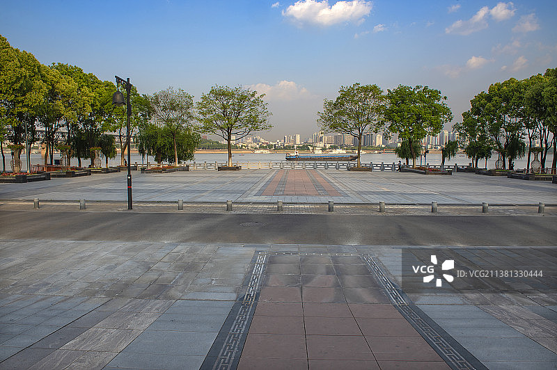 湖北武汉，武汉江滩，长江江滩，汉阳江滩风景。图片素材