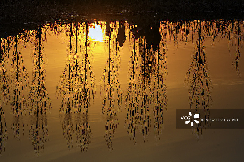 新疆日落自然景观旅游目的地风景壁纸图片素材