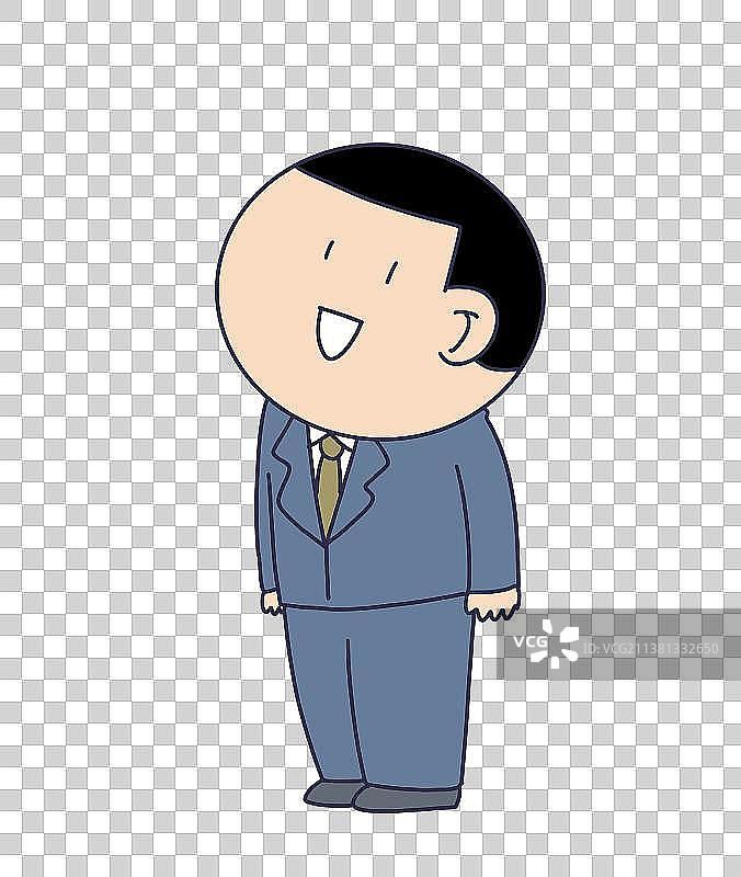 元素：站立的职场人物图片素材