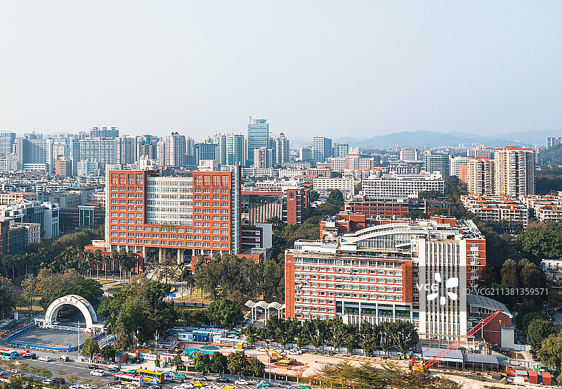 航拍广东广州暨南大学航拍照片，211高校，高等院校，毕业季，图片素材
