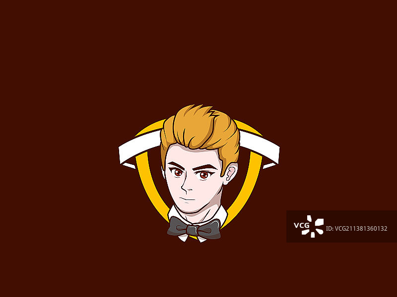 酒吧海报酒保干杯俊男调酒师调酒金发男头像图片素材