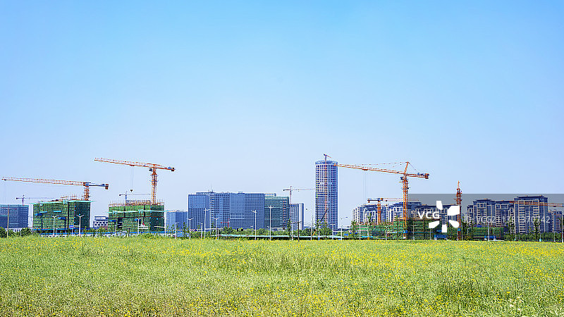 南京市江宁区上秦淮板块城市开发建设场景图片素材