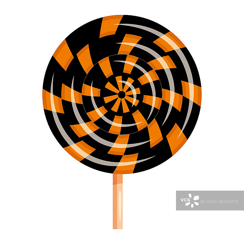 万圣节棒棒糖漩涡糖果彩色图片素材