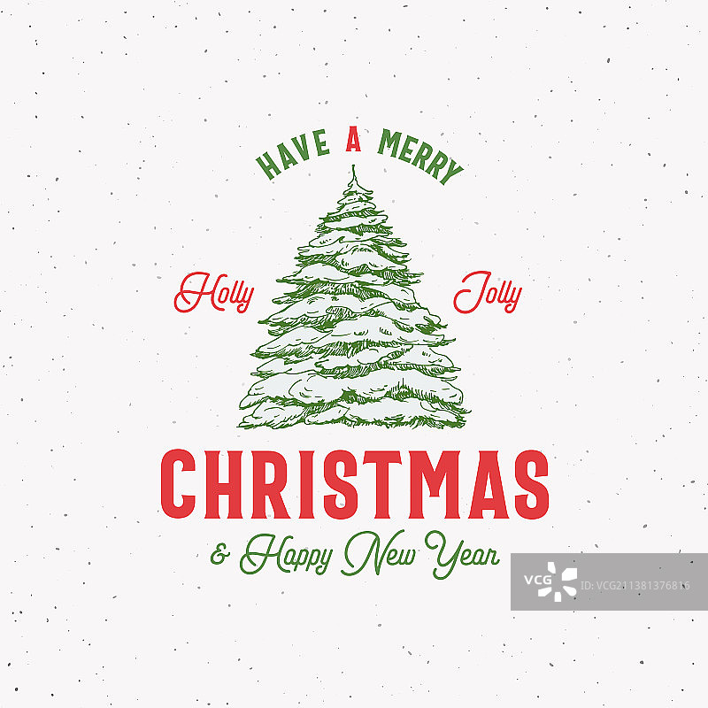 圣诞节抽象复古标签图片素材