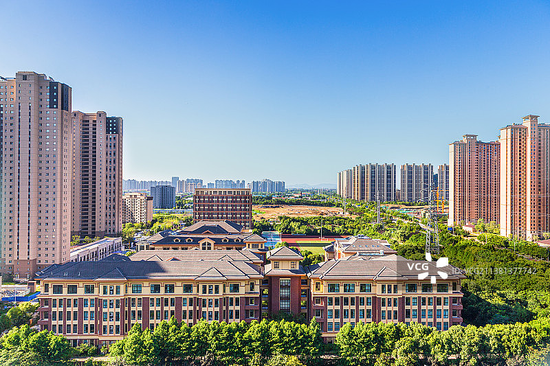 中国江苏省无锡市经开区城市天际图片素材