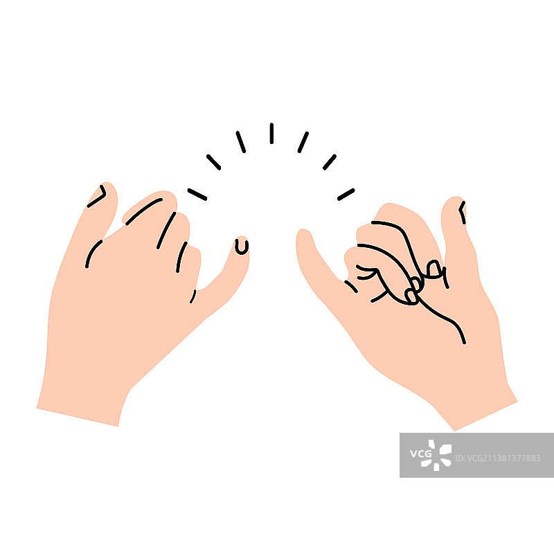 极简承诺手势图片素材