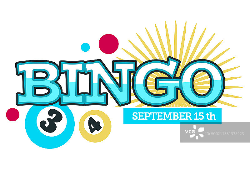 宾果游戏活动标志和banner图片素材