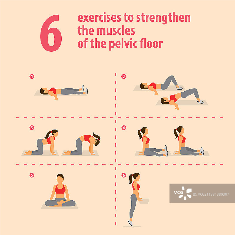 盆骨肌肉强化练习图片素材