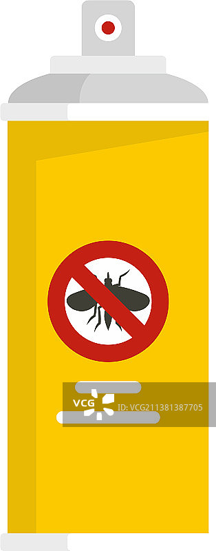 防虫喷雾扁平风格图标图片素材