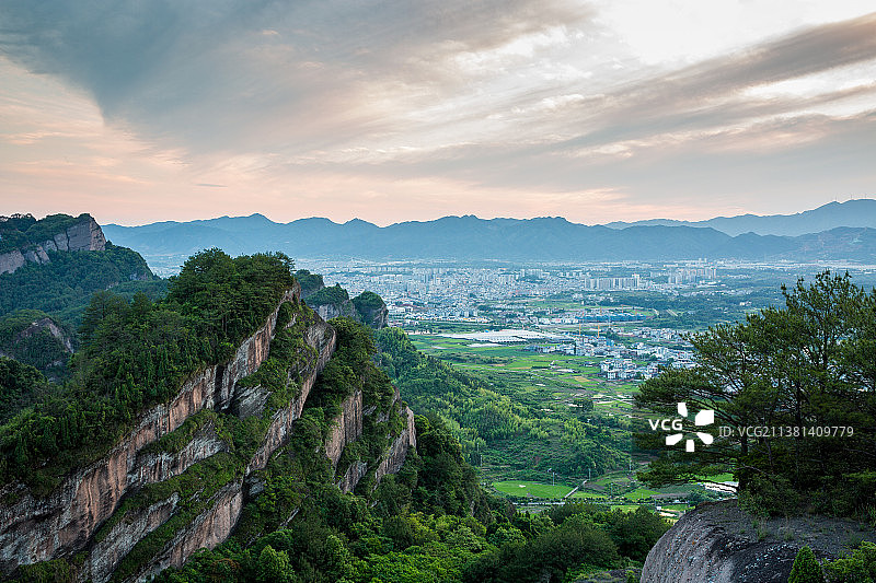 福建省,龙岩市,连城县,冠豸山,竹安寨图片素材