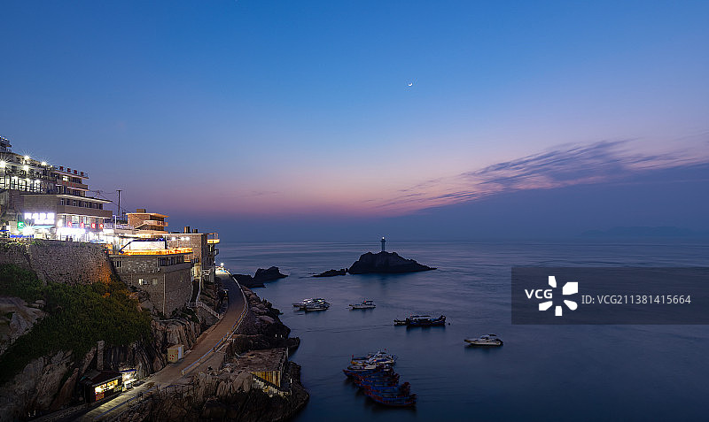 东极岛宁静的港湾图片素材