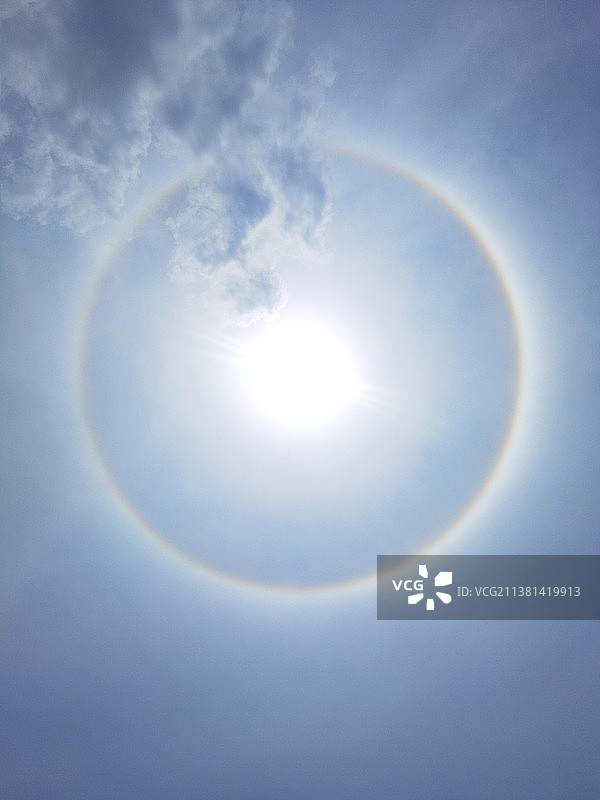 立夏日晕图片素材