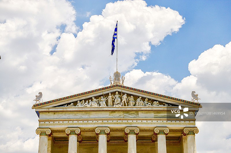 希腊 雅典大学图片素材