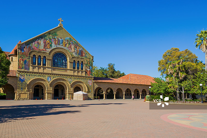 美国斯坦福大学校园风光图片素材