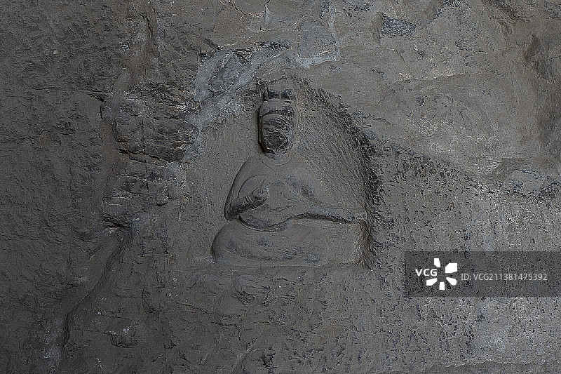 龙门石窟极南洞图片素材