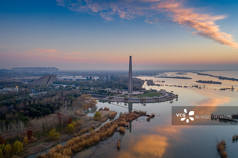 巢湖美景——渡江战役纪念馆图片素材