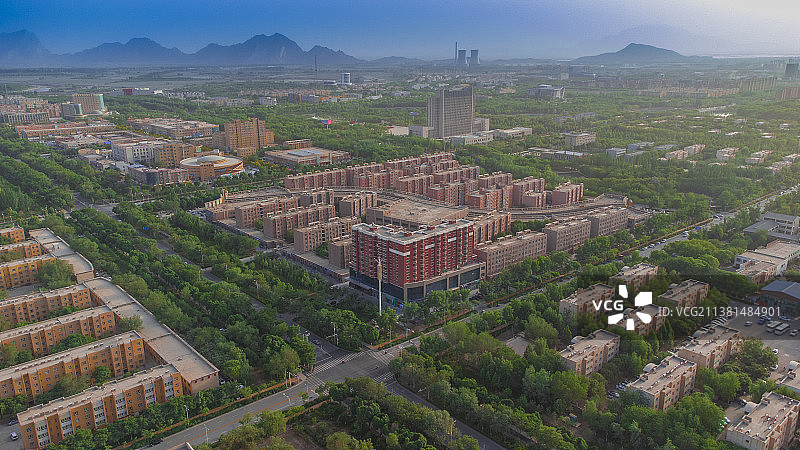 新疆图木舒克市航拍图片素材