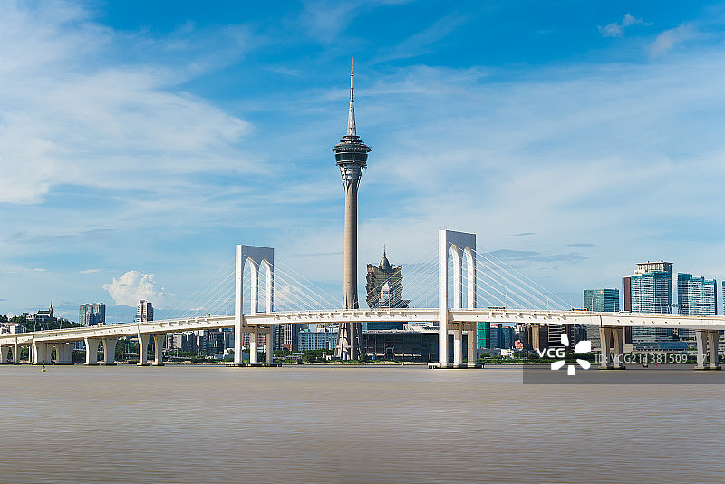 澳门西湾大桥图片素材