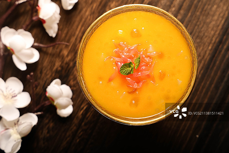 粤系美食集合、中国风。杨枝甘露图片素材