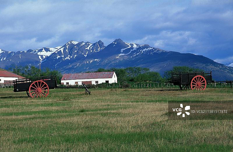 阿根廷圣克鲁斯省冰川国家公园的农场图片素材