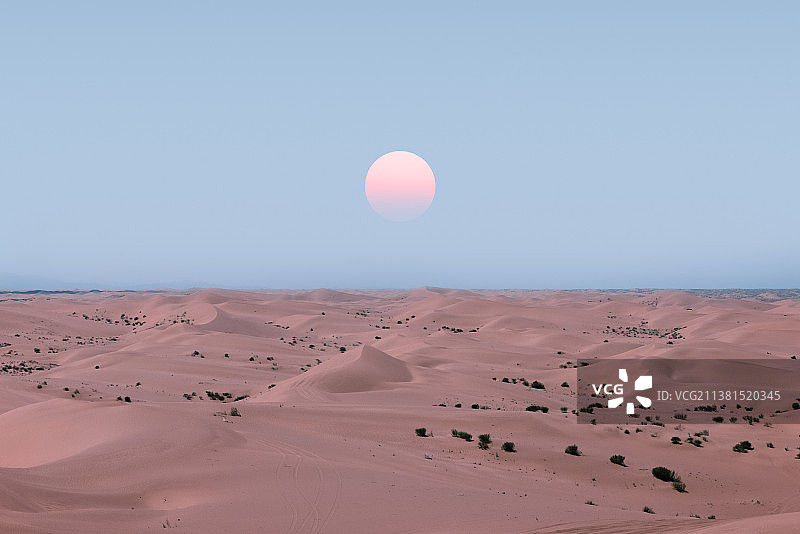 早晨的沙漠图片素材