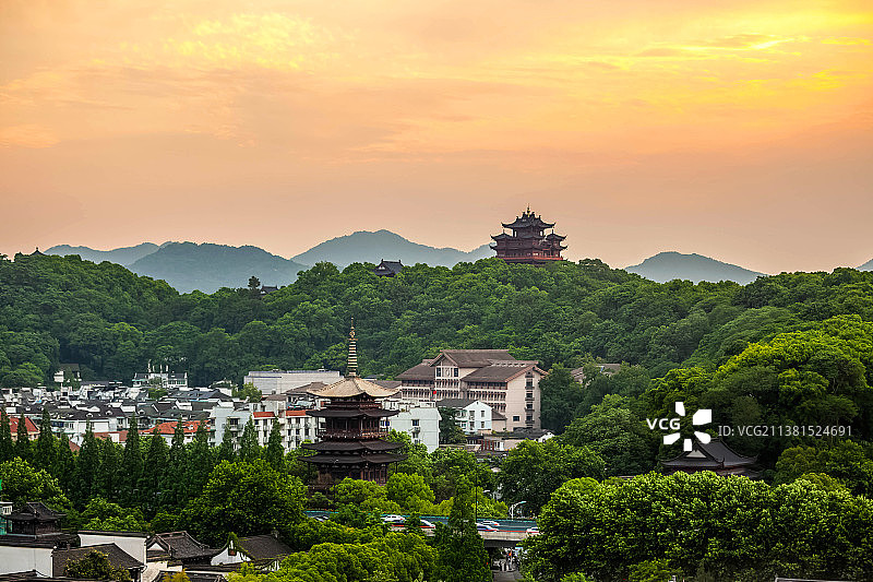 杭州城南城隍阁和望仙阁图片素材