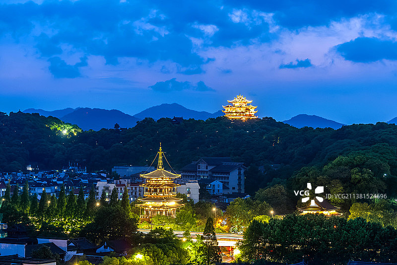 杭州城南城隍阁和望仙阁图片素材
